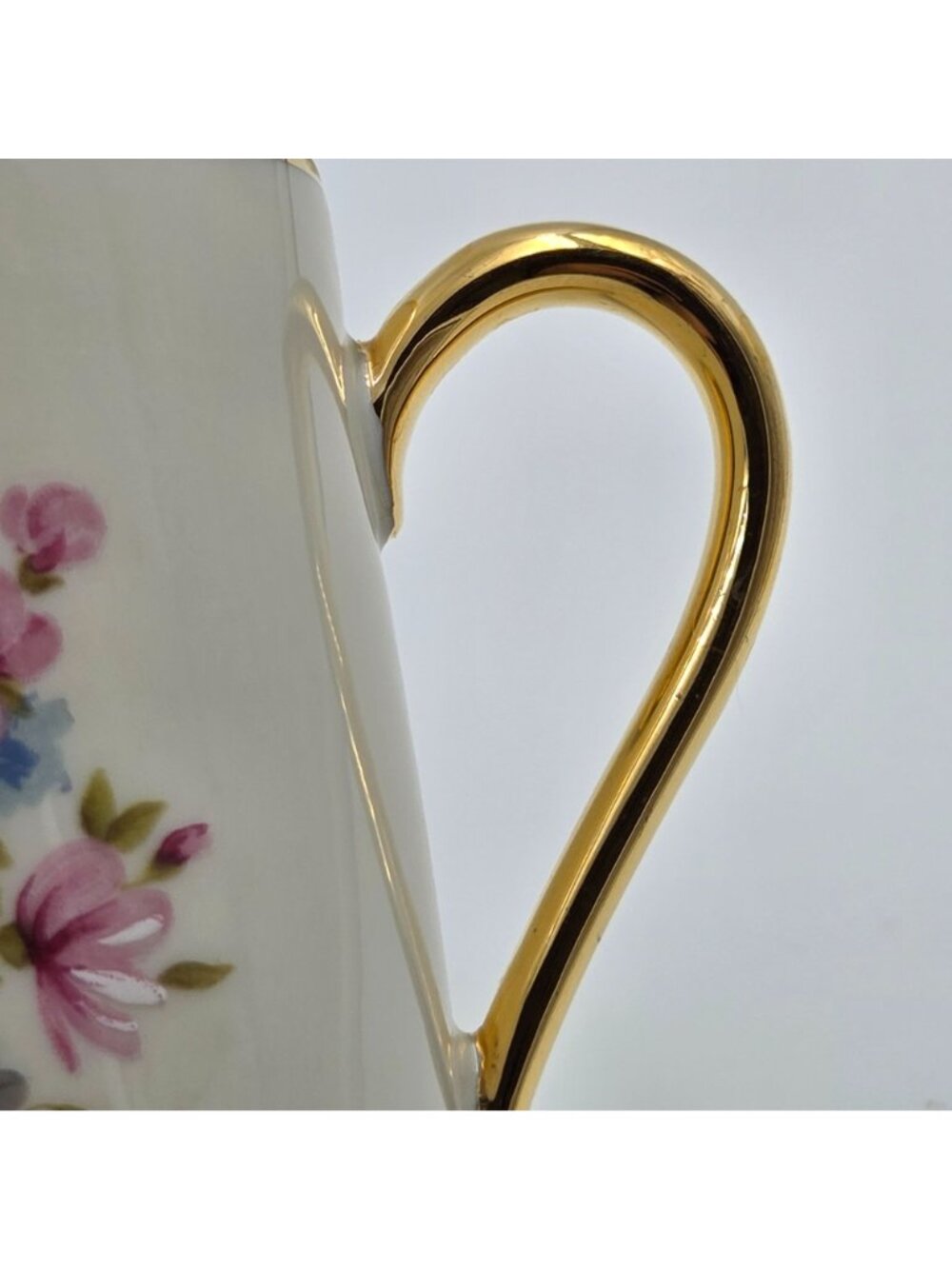 Kuba Porzellan Horst Kuba Set of 4 Espresso Demitasse Cup Saucer Gold Trim - Picture 10 of 13